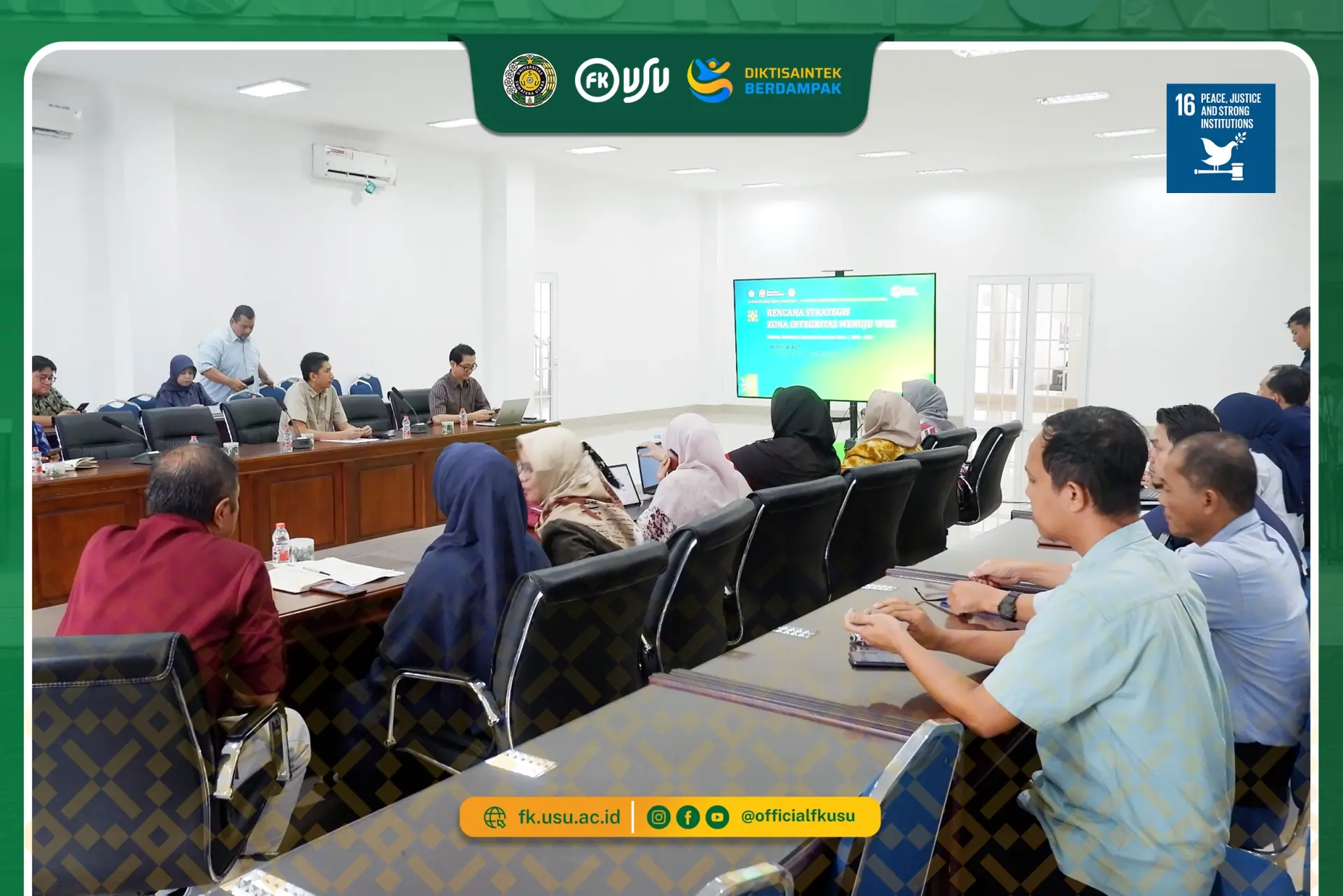 Gelar Rapat Renstra ZI-WBK: FK USU Menuju Wilayah Bebas dari Korupsi serta Perkuat Rencana Strategis Zona Integritas